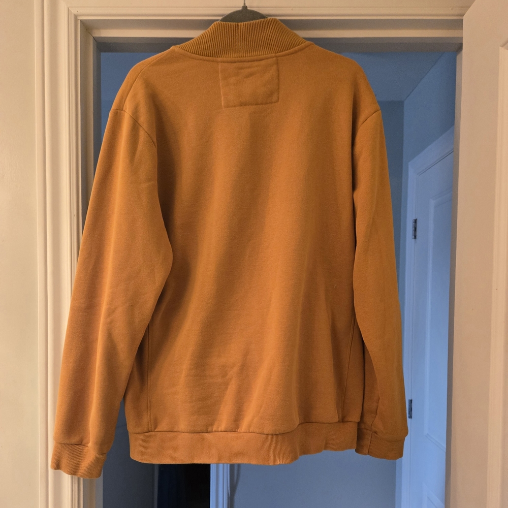 Denim & Flower Men's Half-Zip Sweater - Mustard Gold US L - Picture 10 of 14